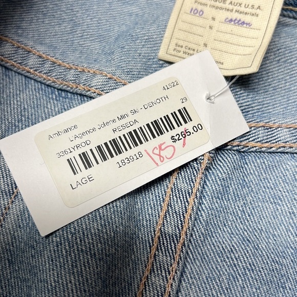 SOLD Lagence NWT Jolene Mini Skirt in Reseda Size 29 - Picture 12 of 12